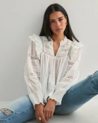 Neo Noir - Vit - Mauri S Voile Blouse