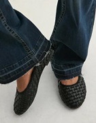 Nelly - Svart - Braided Ballerina