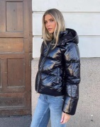Nelly - Svart - Everyday Shiny Puffer Jacket