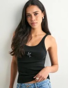 One Teaspoon - Svart - Rib Singlet