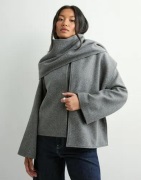 Only - Grå - Onlelba Life Scarf Jacket Cc Otw