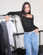 Nelly - Svart - Neck Detail LS Top