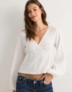 Nelly - Vit - Structure Blouse