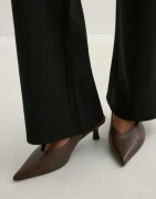 Nelly - Brun - Thin V-Shape Slingback