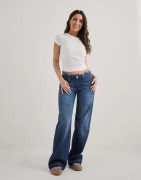 Nelly - Blå - No Waist Loose Jeans