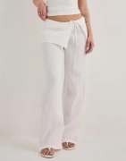 Nelly - Vit - Skirt Detail Pants