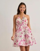 Malina - Blommig - Fiorella Pleated Halterneck Mi