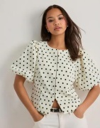 Neo Noir - Vit - Anela Dot Blouse