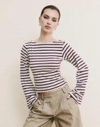 Nelly - Rutigt/Randigt - Stripe Wide Sleeve Top