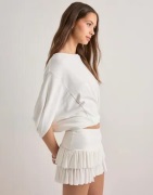 Nelly - Vit - Mini Frill Skirt