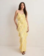 Vero Moda - Gul - Vmicelyn Sl Ruffle Maxi Dress Exp