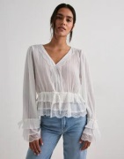 Vero Moda - Vit - Vmfeline Ls Short Top Exp