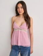 Nelly - Rosa - Chiffon Lace Top