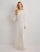 Nelly - Vit - Crochet Maxi Dress