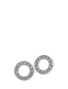 Spark Small Coin Ring Ear G/Clear Accessories Jewellery Earrings Studs...