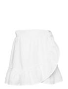 Line Skirt Kort Kjol White MAUD