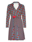 Dvf Dublin Wrap Dress Kort Klänning Multi/patterned Diane Von Furstenb...