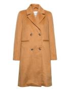 Yasessio Wool Mix Coat S. Outerwear Coats Winter Coats Beige YAS