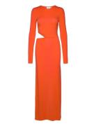 Lyocell Jersey Cut Out Dress Maxiklänning Festklänning Orange Calvin K...