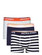 Jacdave Trunks 3-Pack Noos Boxerkalsonger Multi/patterned Jack & J S