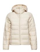 Anf Womens Outerwear Fodrad Jacka Cream Abercrombie & Fitch