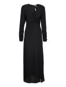 Objpatti L/S Dress 124 Maxiklänning Festklänning Black Object