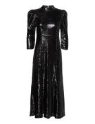 Slfmiley 3/4 Ankle Dress B Maxiklänning Festklänning Black Selected Fe...