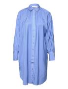 Slfalfa Ls Short Shirt Dress B Kort Klänning Blue Selected Femme