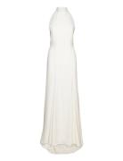 Maxi Length Neckholder Dress Maxiklänning Festklänning White IVY OAK