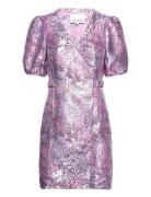 Neva Belt Dress Kort Klänning Purple Noella