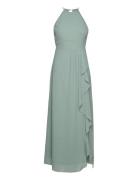 Vimilina S/L Maxi Dress/Su - Noos Maxiklänning Festklänning Green Vila