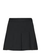 Wide Pleated Skirt Kort Kjol Black Mango