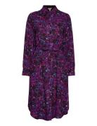 Objholly L/S Shirt Dress 124 Kort Klänning Purple Object