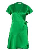 Miranda Wrap Around Dress Kort Klänning Green Lollys Laundry