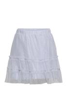 Skirt Mesh Dresses & Skirts Skirts Short Skirts White Creamie