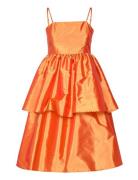 Tafetta Dream Dress Kort Klänning Orange Bzr