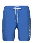 Swim Shorts With Elastic Waist And Badshorts Blue Knowledge Cotton App...