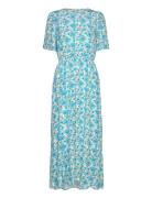 Objmila 2/4 Long Dress 127 Maxiklänning Festklänning Blue Object