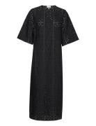 Broderie Anglaise T-Shirt Dress Maxiklänning Festklänning Black Ganni