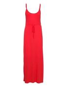 Vimo Y S/L Maxi Dress /Ka Maxiklänning Festklänning Red Vila