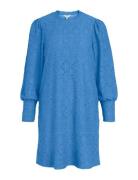 Objfeodora L/S Dress Div Kort Klänning Blue Object