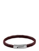 Leather Bracelet Singel Armband Smycken Brown Edd.