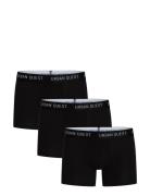 URBAN QUEST 3-Pack Men Bamboo Tights Svart