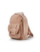 Backpack Mini™ - Pink Bouclé Ryggsäck Väska Pink Elodie Details