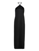 Deep Back Dress Maxiklänning Festklänning Black Filippa K