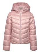 Kids Only Kognewtalia Nea Quiltd Aop Jacket Cp Otw Rosa