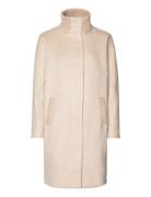 Stand-Up Col Outerwear Coats Winter Coats Beige Tom Tailor