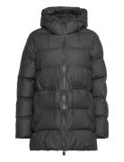 Rains Alta Long Puffer String W Jacket W3T4 Svart