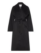 IVY OAK Double Face Bathrobe Coat Svart