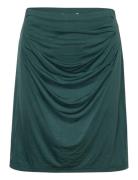 Cupro Skirt Kort Kjol Green Rosemunde